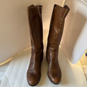 Born Sage Tall Knee High Brown Leather Riding Boots Womens Bohemian Boho Sz 8.5